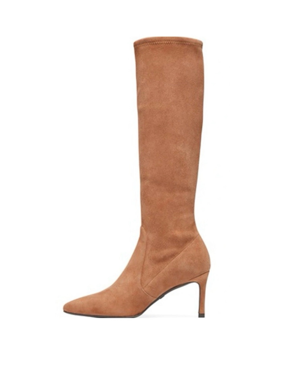 Stuart Weitzman Wanessa Cappuccino Pull on Style Pointed Toe Boots 6.5